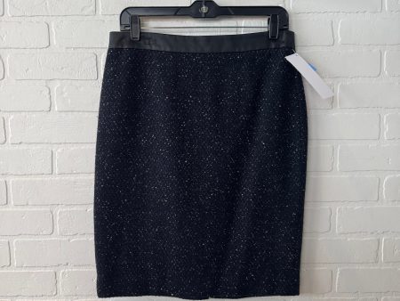 Skirt Midi By Ann Taylor In Navy, Size: 6 Online Sale