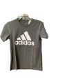 Athletic Top Short Sleeve By Adidas In Grey, Size: S Supply