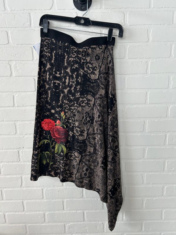 Skirt Midi By Desigual In Black & Brown, Size: 8 For Discount