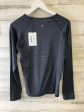 Athletic Top Long Sleeve Crewneck By Zyia In Grey, Size: Xl Supply