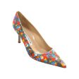 BB Floral Satin 70 mm Pumps Luxury Designer By Manolo Blahnik  Size: 9.5 (IT 39.5) Online