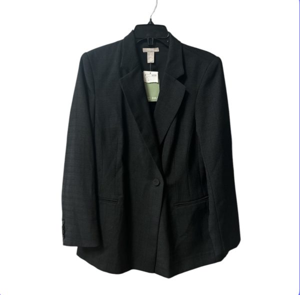 Blazer By H&m In Black, Size: L Online Sale