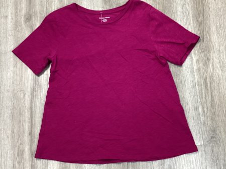 Top Short Sleeve Basic By Eileen Fisher In Pink, Size: Xxs Sale