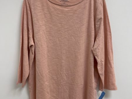 Top Long Sleeve Basic By Chicos In Pink, Size: Xl Sale