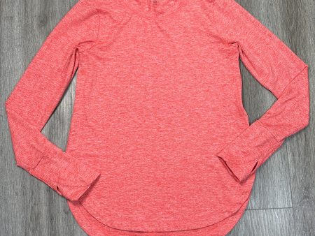 Athletic Top Long Sleeve Crewneck By Athleta In Orange, Size: Xs For Cheap