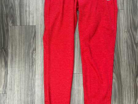 Athletic Pants By Adidas In Red, Size: S on Sale