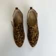 Boots Ankle Flats By Clothes Mentor In Leopard Print, Size: 8.5 Online now