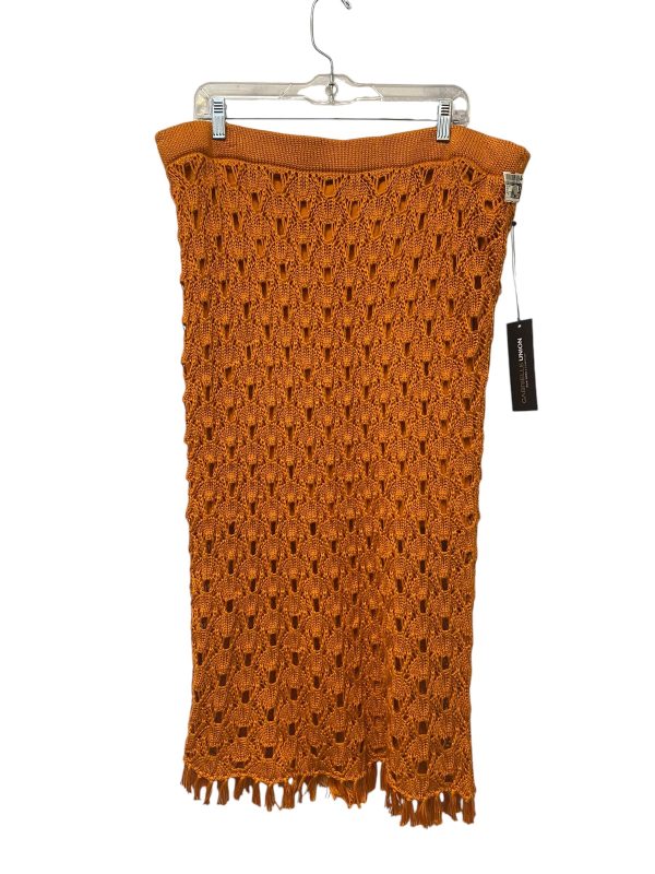 Skirt Maxi By New York And Co In Orange, Size: Xxl For Cheap