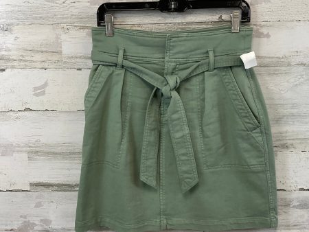 Skirt Mini & Short By Loft In Green Denim, Size: Xs Supply