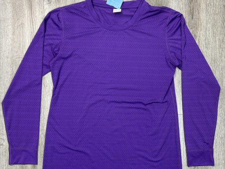 Athletic Top Long Sleeve Crewneck By Zyia In Purple, Size: Xxl on Sale