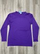 Athletic Top Long Sleeve Crewneck By Zyia In Purple, Size: Xxl on Sale