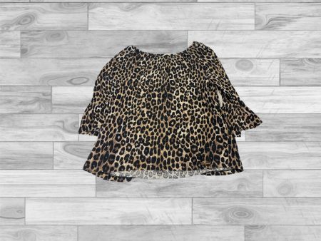 Top 3 4 Sleeve By Michael By Michael Kors In Animal Print, Size: M Online now