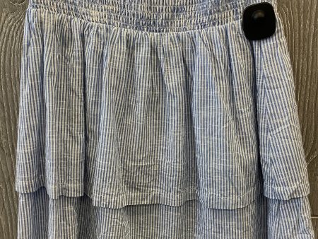 Skirt Midi By H&m In Blue, Size: 4 For Cheap