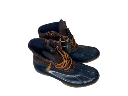 Boots Rain By Sperry In Blue & Brown, Size: 9.5 Online Hot Sale