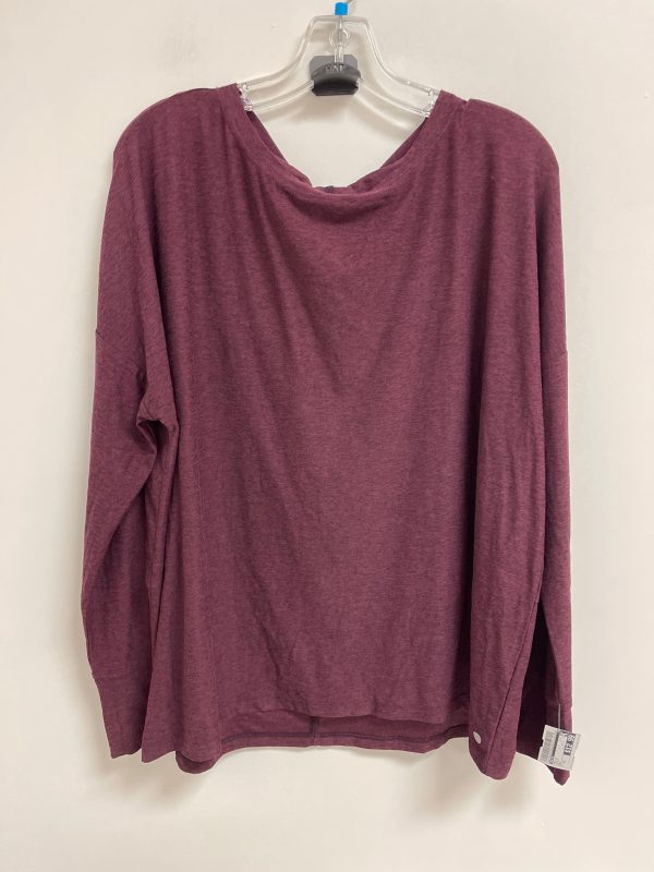 Top Long Sleeve By Calia In Purple, Size: Xl Cheap