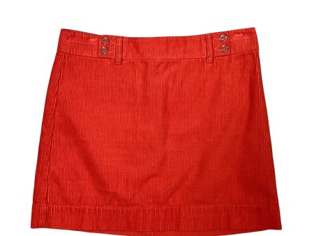 Skirt Mini & Short By Loft In Orange, Size: 8 Discount