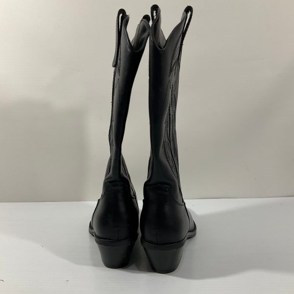 Boots Mid-calf Heels By Madden Girl In Black, Size: 6 Online Sale