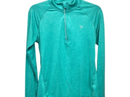 Athletic Top Long Sleeve Collar By Old Navy In Green, Size: S Online now