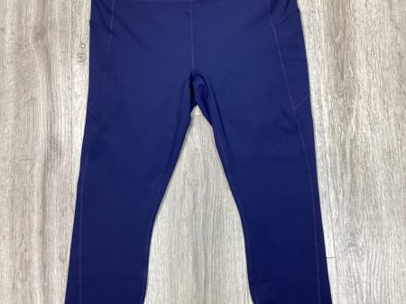 Athletic Leggings By Fabletics In Blue, Size: Xxl Discount