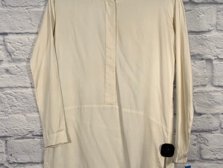 Blouse Long Sleeve By Clothes Mentor In Cream, Size: Xs Fashion