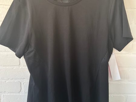 Athletic Top Short Sleeve By Spyder In Black, Size: L Hot on Sale