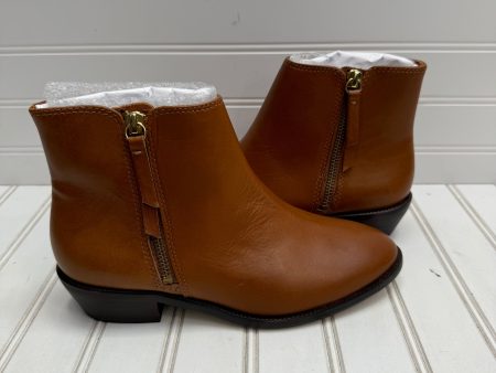 Boots Ankle Heels By J. Crew In Brown, Size: 5.5 Online now