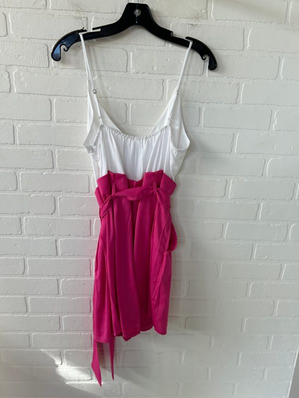 Romper By Ee Some In Pink & White, Size: L Online Hot Sale