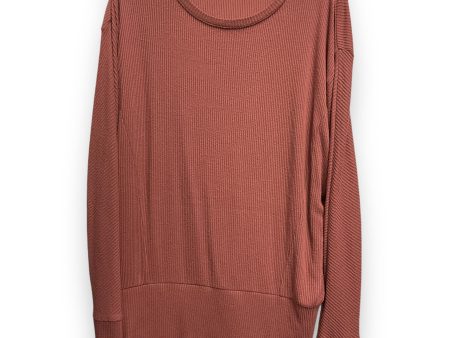 Top Long Sleeve Basic By Express In Pink, Size: L Online Hot Sale