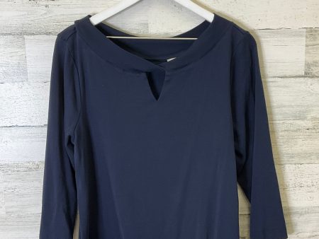 Top 3 4 Sleeve By Chicos In Navy, Size: L For Discount