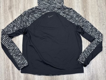 Athletic Top Long Sleeve Collar By Nike Apparel In Black, Size: Xl Supply