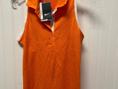 Athletic Tank Top By Nike In Orange, Size: S Online Sale