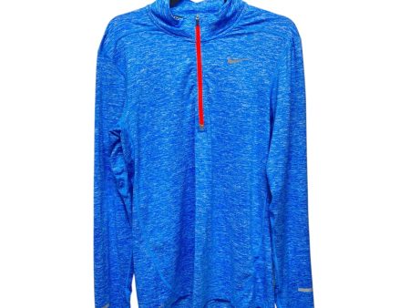 Athletic Jacket By Nike In Blue & Red, Size: S Online now