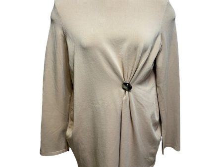 Knit Gathered Tunic Long Sleeve By Karen Millen In Beige, Size: L Discount