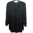 Tunic Blouse Long Sleeve By Joan Vass In Black, Size: L Discount