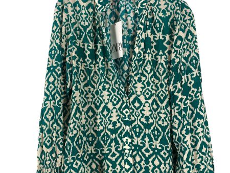 Top Long Sleeve By Zara In Green, Size: S Supply