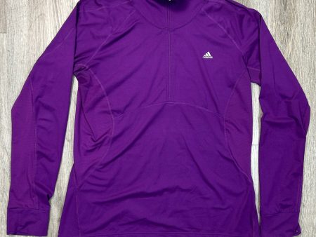 Athletic Jacket By Adidas In Purple, Size: Xl Online now