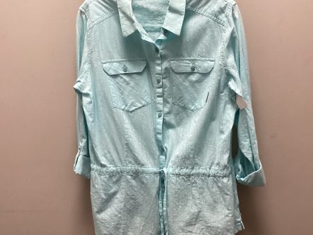 Blouse Long Sleeve By Columbia In Blue, Size: L Hot on Sale