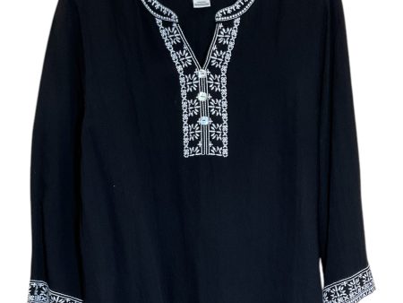 Top 3 4 Sleeve By Multiples In Black, Size: L For Discount