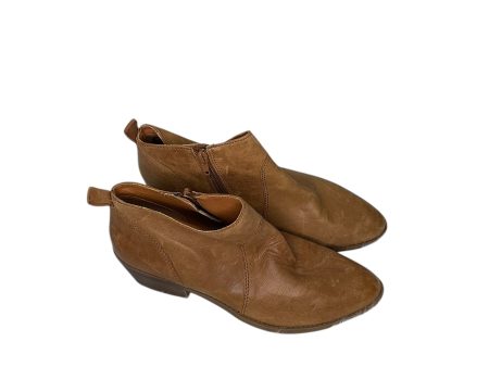 Boots Ankle Heels By Lucky Brand In Brown, Size: 9 Online