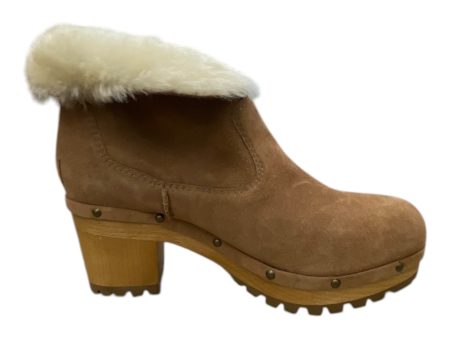 Boots Ankle Heels By Ugg In Brown, Size: 10 on Sale