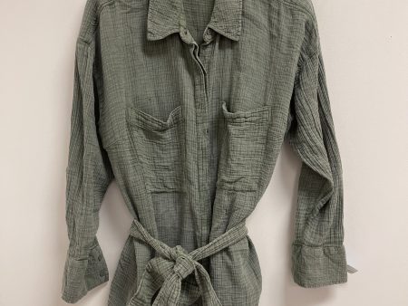 Blouse Long Sleeve By Wonderly In Green, Size: L Cheap