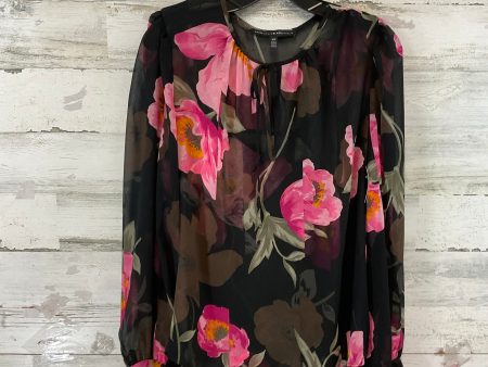 Blouse Long Sleeve By White House Black Market In Black, Size: Mp on Sale