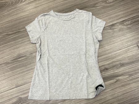 Top Short Sleeve Basic By Lands End In Grey, Size: M For Discount