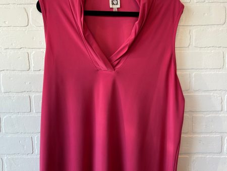 Top Sleeveless By Anne Klein In Pink, Size: Xl Sale