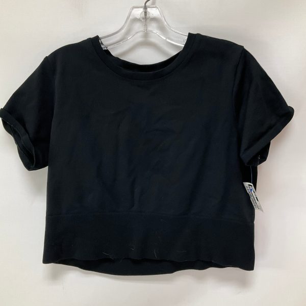 Athletic Top Short Sleeve By Aerie In Black, Size: Xl Cheap