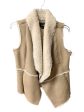 Vest Faux Fur & Sherpa By By & By In Tan, Size: M Online Sale