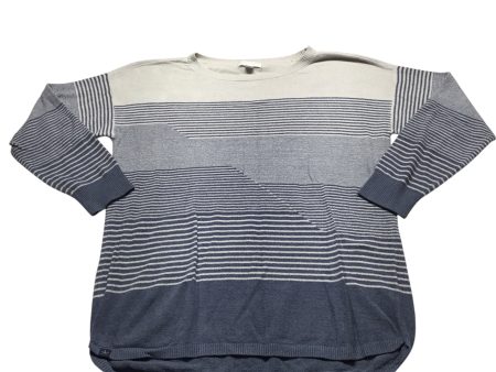 Sweater By Barefoot Dreams In Blue & White, Size: L Online Hot Sale