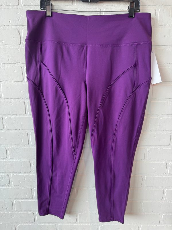 Athletic Leggings Capris By Dsg Outerwear In Purple, Size: 18 For Discount