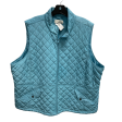 Vest Puffer & Quilted By Talbots In Aqua, Size: 3x Online Hot Sale