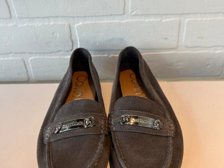 Shoes Flats By Calvin Klein In Grey, Size: 8.5 Online Sale